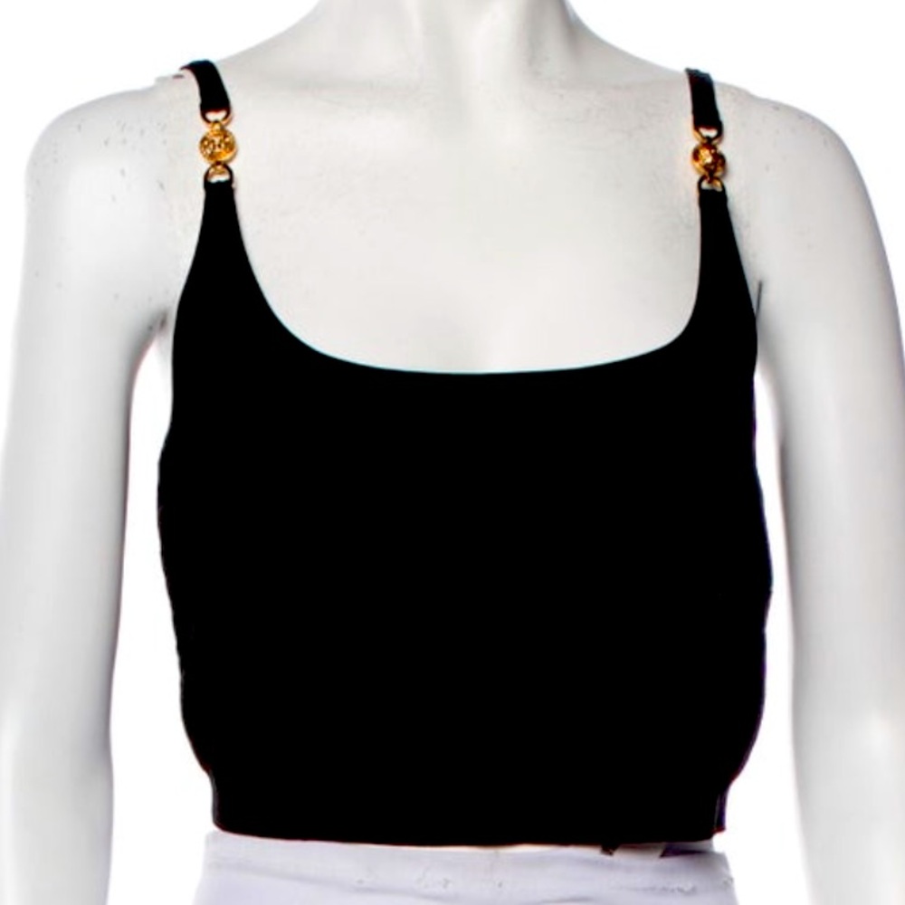 Versace knit crop top